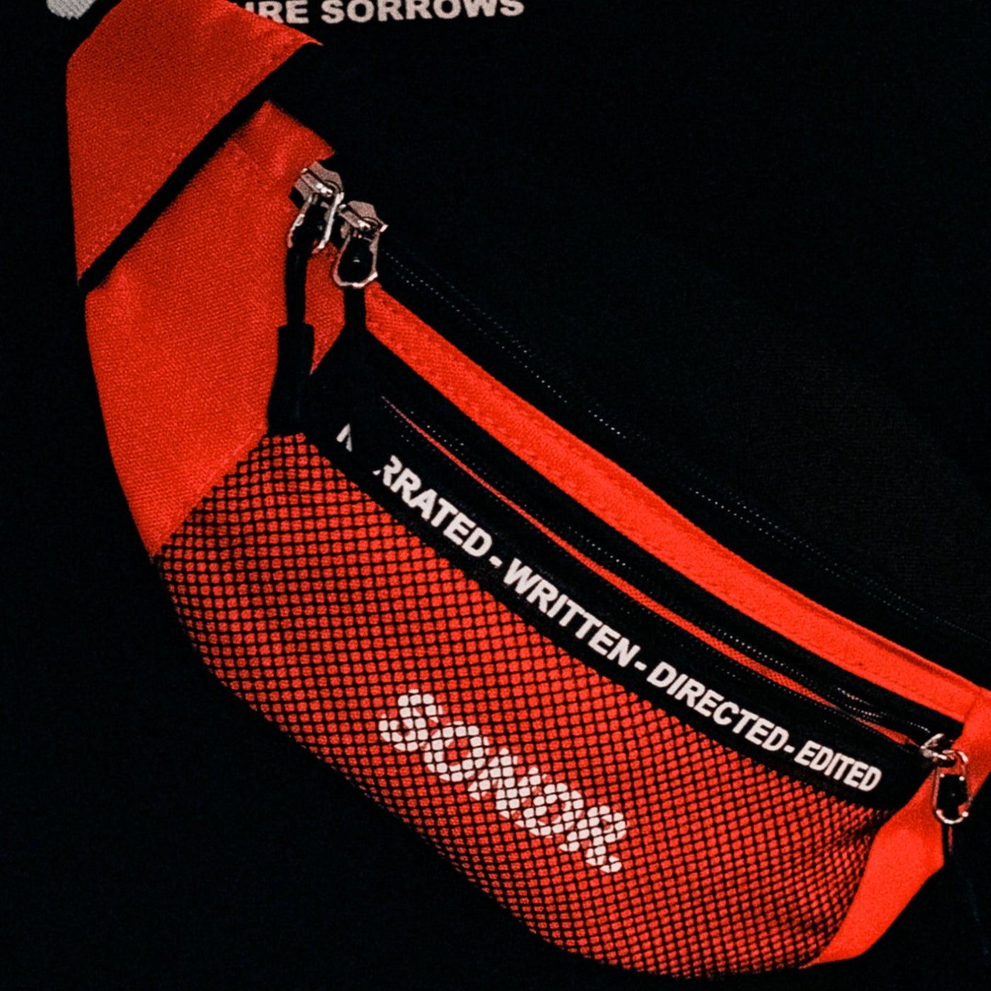 Close up image of Cross Body Bag in Red